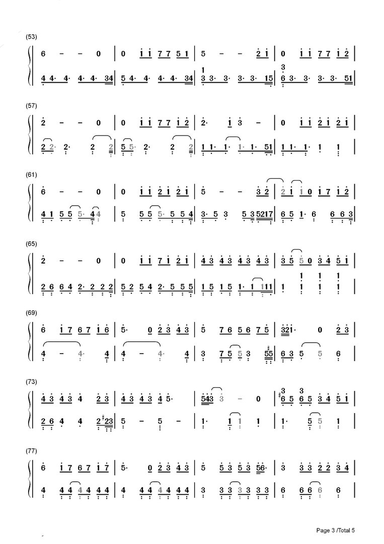 求林俊杰《她说》钢琴简谱…速度！