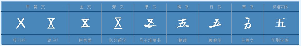 五的组词有哪些呢