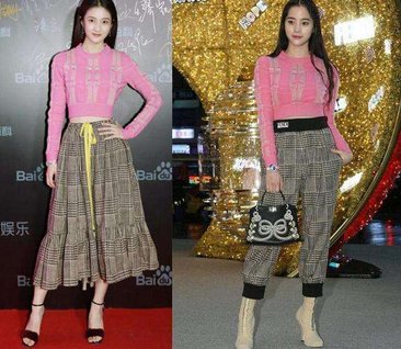 杨幂关晓彤撞衫,谁才是真正的“腿精”?