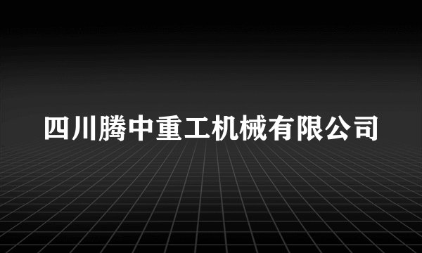 四川腾中重工机械有限公司