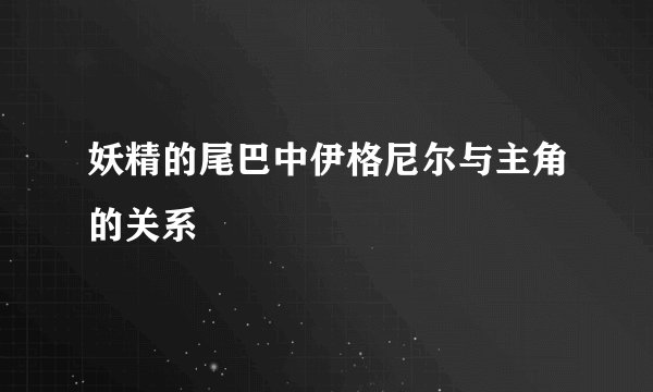 妖精的尾巴中伊格尼尔与主角的关系