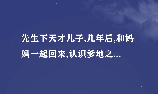 先生下天才儿子,几年后,和妈妈一起回来,认识爹地之类的小说