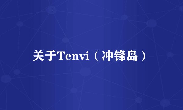 关于Tenvi（冲锋岛）