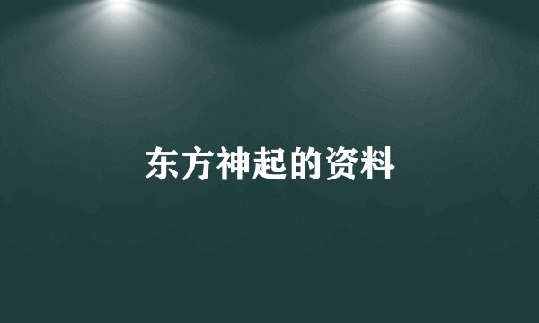 东方神起的资料