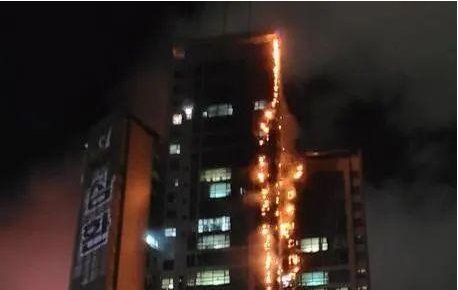 如何看待韩国一33层高楼突发火灾这件事？