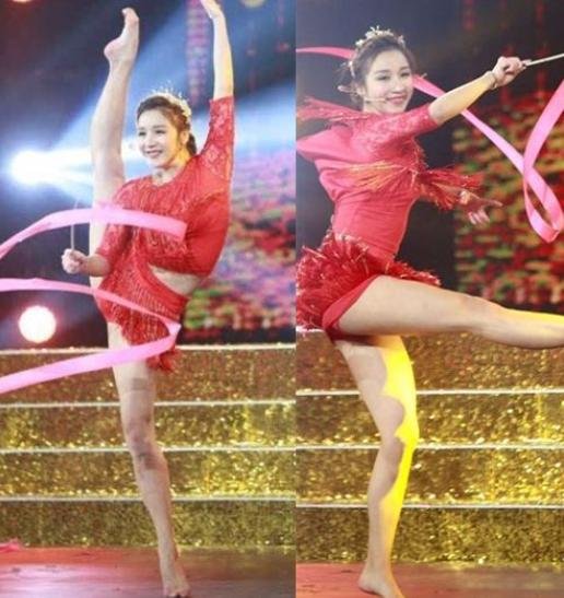 体操冠军鲍语嫣因身材长相走红,巅峰时进入娱乐圈,现沦落成了网红吗?
