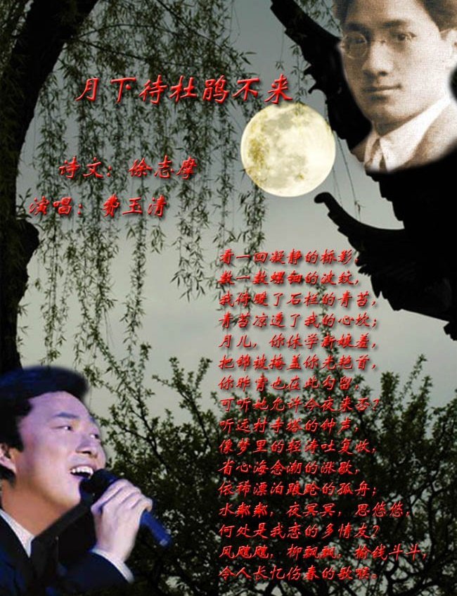 如何解释徐志摩的诗《月下待杜鹃不来》？