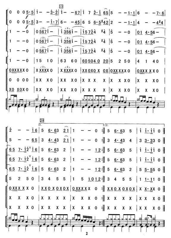 我们走在大路上简谱开头是551336,谢谢啦