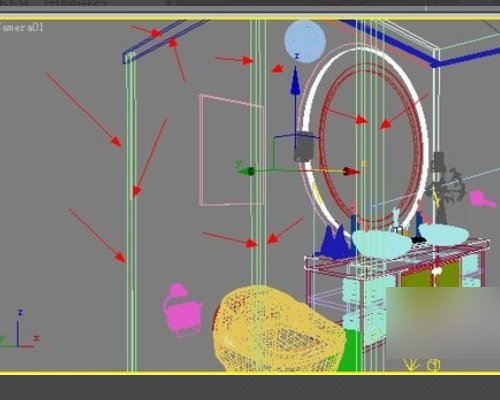 VR透明线框材质