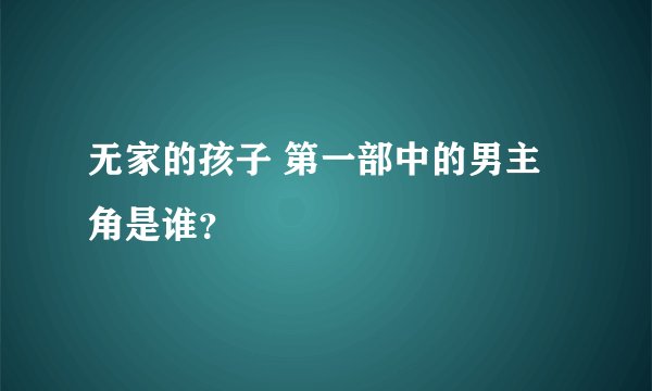 无家的孩子 第一部中的男主角是谁？