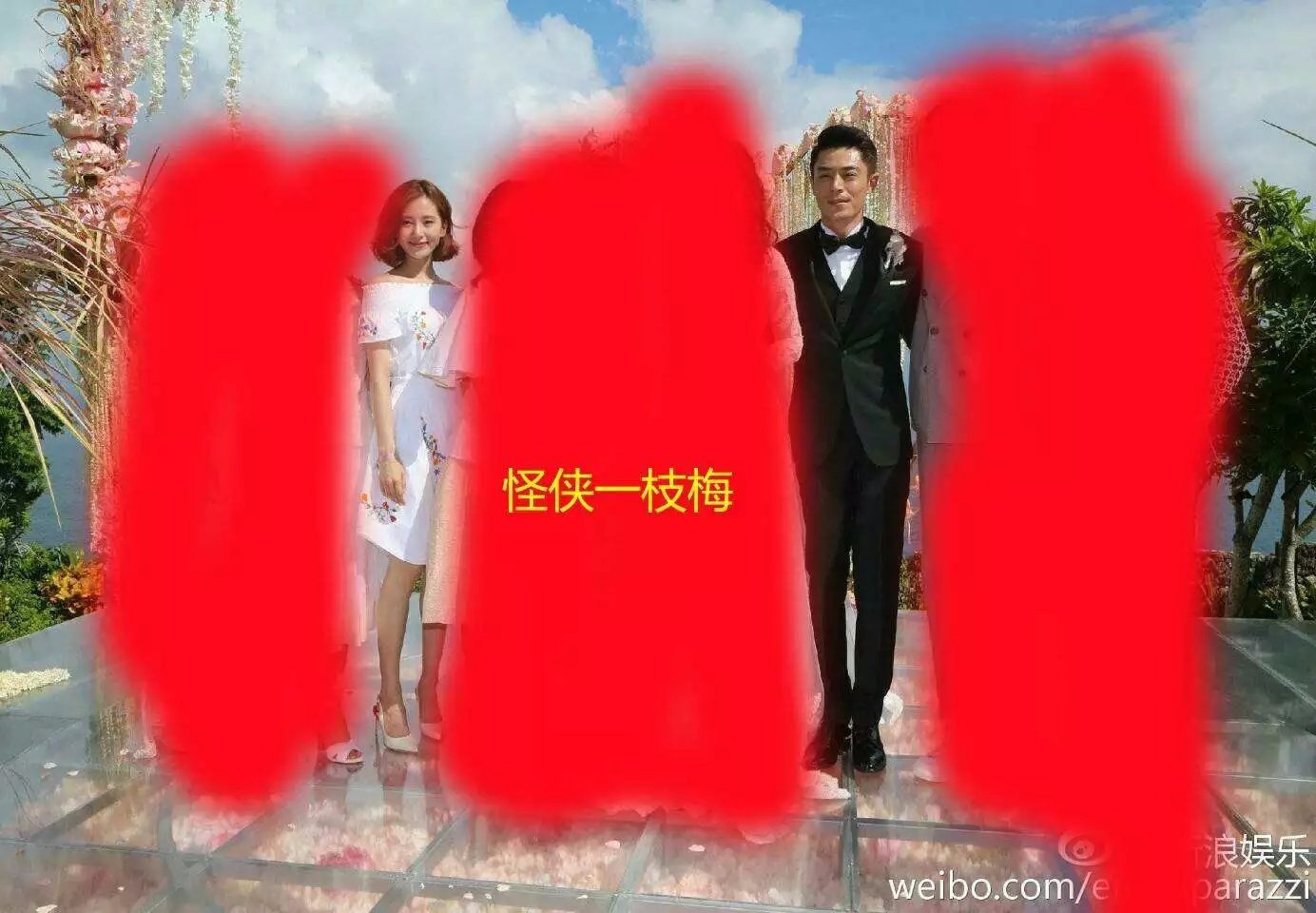 林心如霍建华婚礼的一张合照，包含了多少电视剧