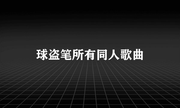 球盗笔所有同人歌曲