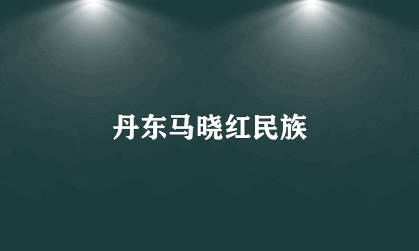 丹东马晓红民族