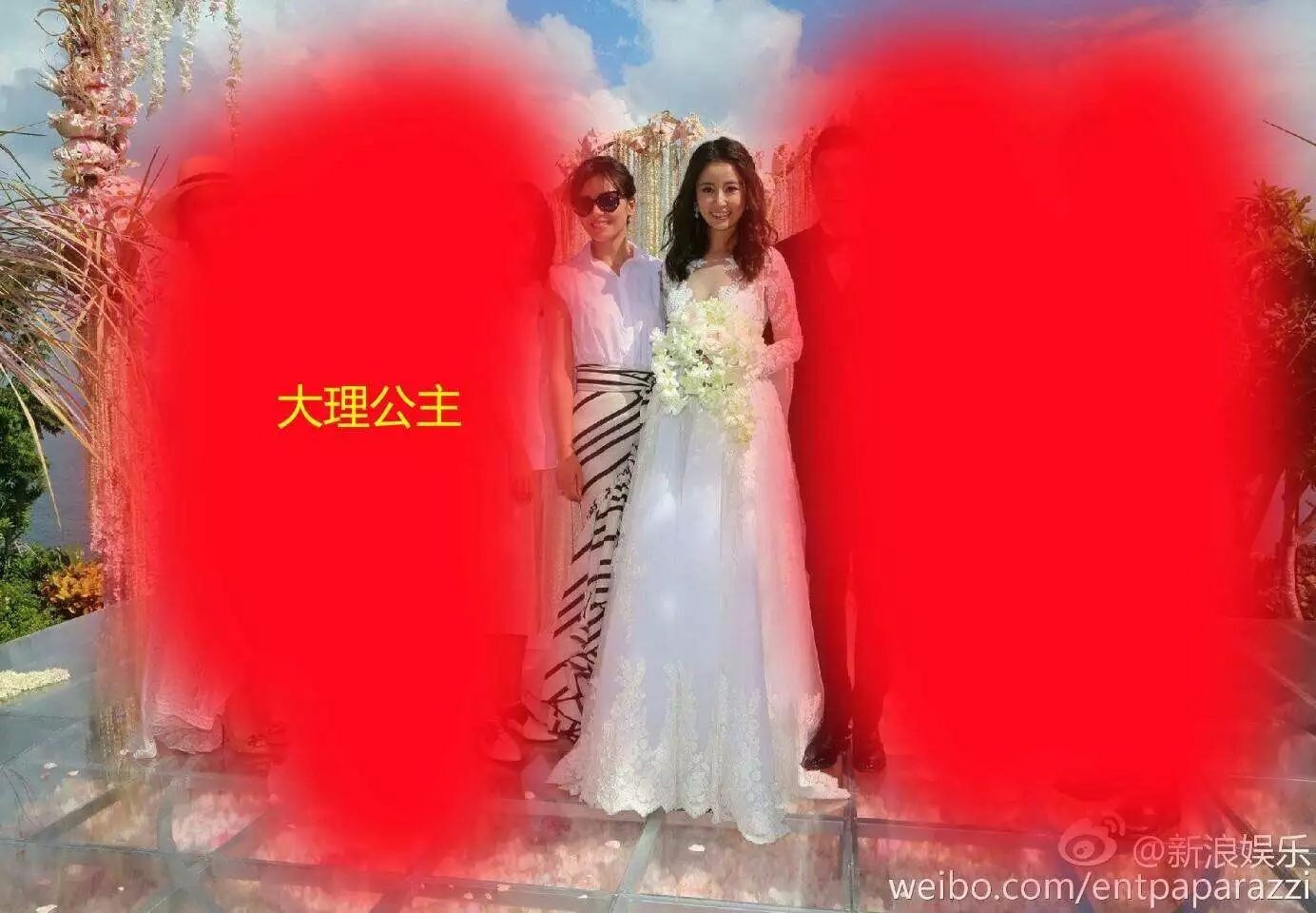 林心如霍建华婚礼的一张合照，包含了多少电视剧