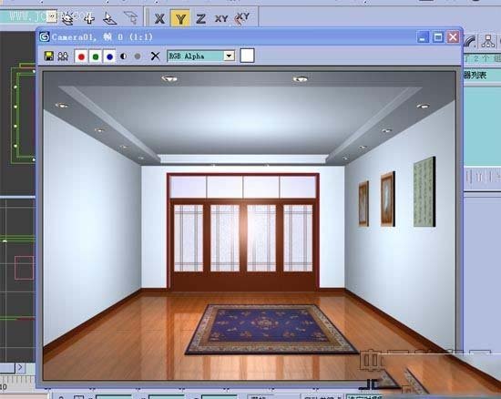 3dmax软件制作教室效果图