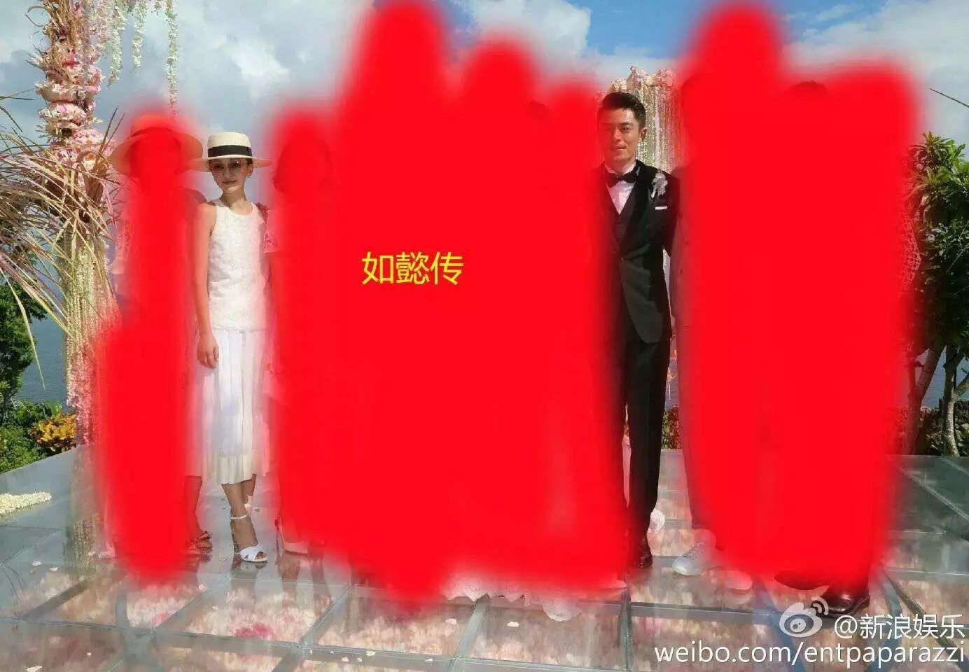 林心如霍建华婚礼的一张合照，包含了多少电视剧