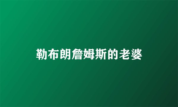 勒布朗詹姆斯的老婆