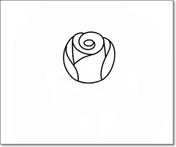 玫瑰花简笔画