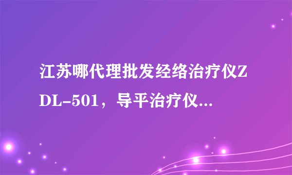 江苏哪代理批发经络治疗仪ZDL-501，导平治疗仪经络治疗仪