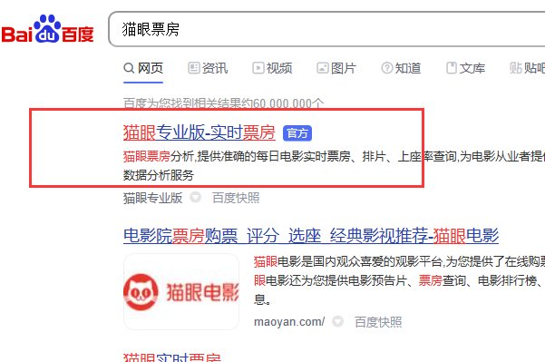 实时票房猫眼票房是什么?