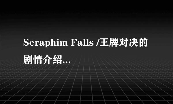 Seraphim Falls /王牌对决的剧情介绍？要详细版的