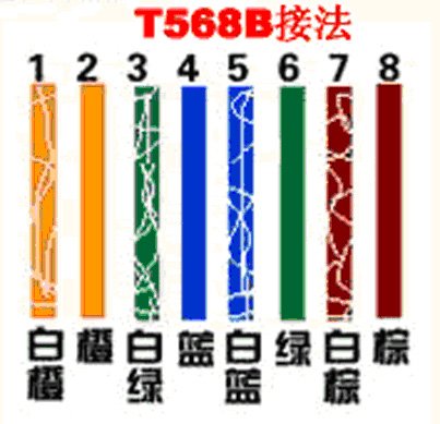 交换机到网络面板处接法