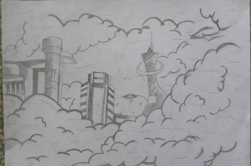 未来世界科幻画怎么画