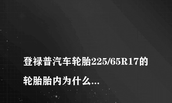 
登禄普汽车轮胎225/65R17的轮胎胎内为什么有海绵?

