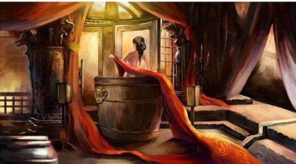 描写美人沐浴的句子