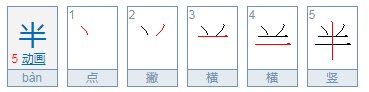 半的部首是什么字