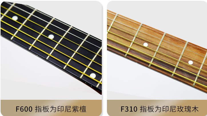 雅马哈吉他f310和f600区别？
