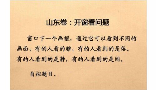 题目的作用是什么？