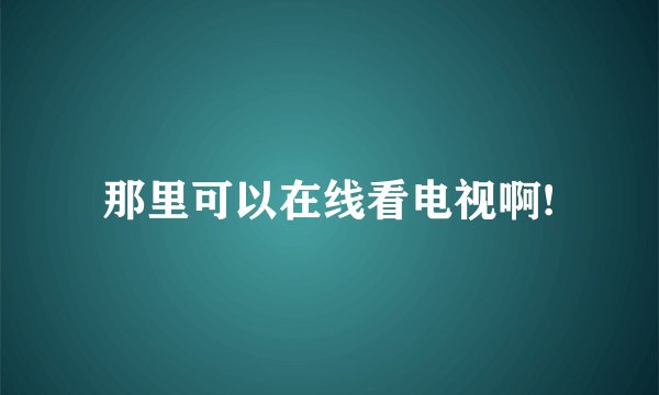 那里可以在线看电视啊!