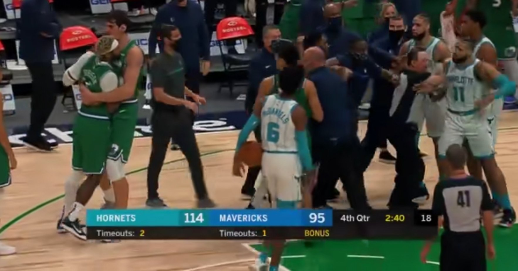 针对独行侠黄蜂球员冲突,NBA重罚8.5万美元!杜德利对此有何表示?