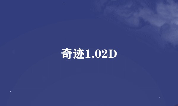 奇迹1.02D