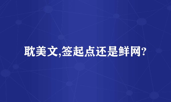 耽美文,签起点还是鲜网?