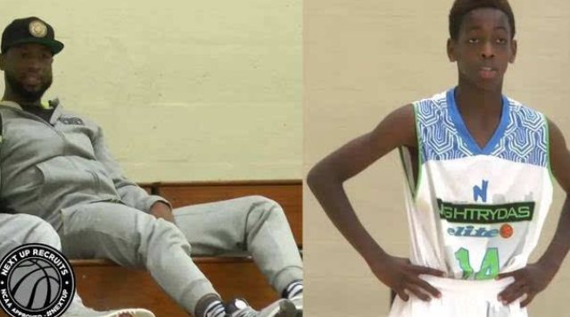 真是虎父无犬子，艾弗森小儿子如今蓝球水平到底有多高?