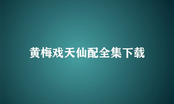 黄梅戏天仙配全集下载
